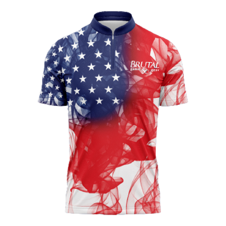 BJ2201 Brutal Smoke Flag Unisex Jersey - Brutal Game Gear USA